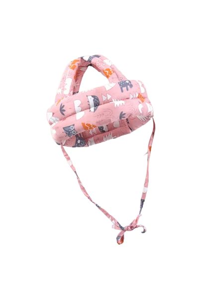 OEM Casca Antisoc Protectie Cazaturi Bebelusi, Bumbac, 5-24 luni, Reglabila, Roz