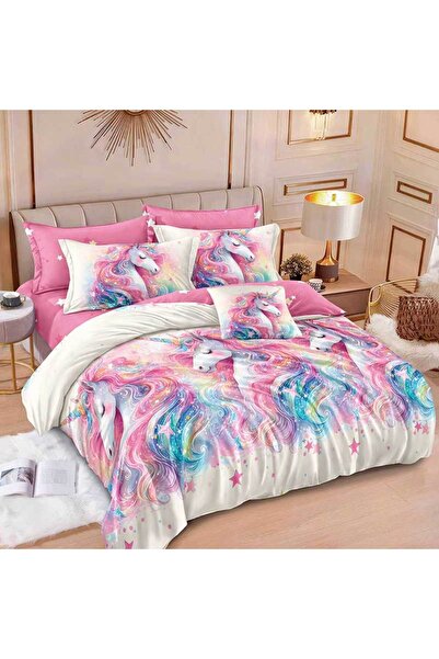 Patul Lenjerie Bumbac Finet, Pucioasa, Pat Dublu, 2 Persoane, 6 Piese