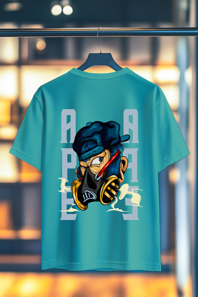 BookOrBook Μπλουζάκι APE 100% βαμβάκι Premium Quality Back με τύπωμα