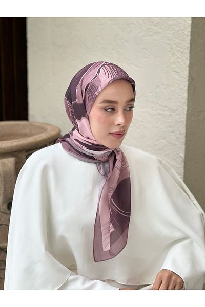 Modakaşmir وشاح بنمط الأوركيد مقاس 110 سم