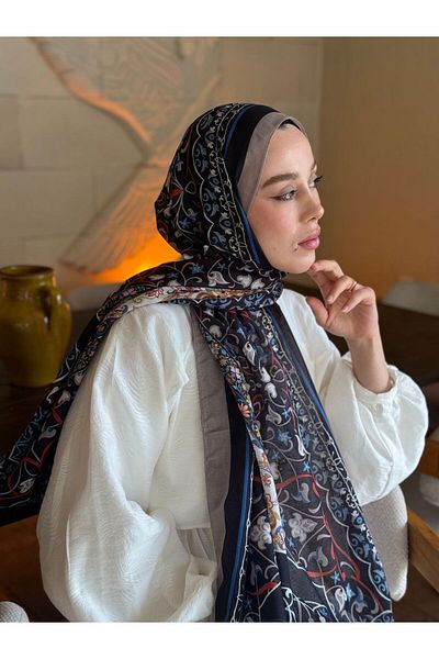 Modakaşmir شال لينا بنمط بيتراك