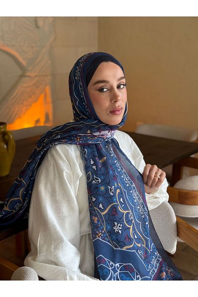 Modakaşmir شال لينا بنمط بيتراك