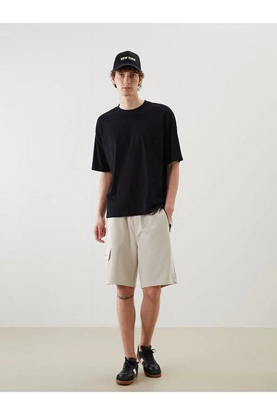 LC Waikiki Ανδρικό σορτς XSIDE Μαύρο Standard Fit
