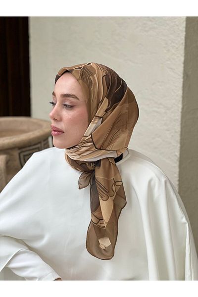 Modakaşmir وشاح بنمط الأوركيد مقاس 110 سم
