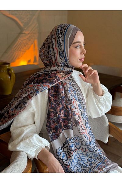 Modakaşmir شال لينا بنمط بيتراك