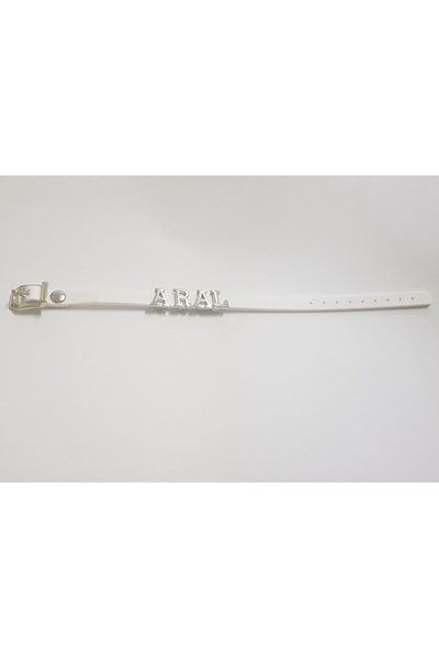 Skygo Kişiye Özel - İsme Özel Bileklik - Beyaz