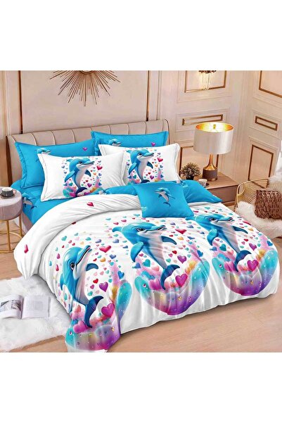 Patul Lenjerie Bumbac Finet, Pucioasa, Pat Dublu, 2 Persoane, 6 Piese