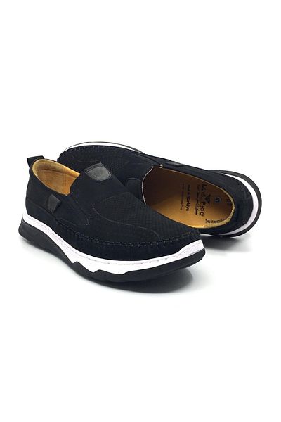 Luis Figo 100% Leather Nubuck Men's Summer Orthopedic Comfortable Laceless Rok Shoes New Season 40-44