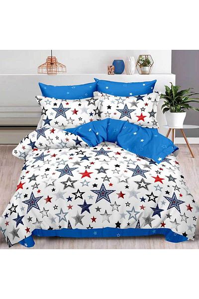 Patul Fine Cotton Linen, 2 Persons, Fitted Sheet, 6 Pieces #FE114
