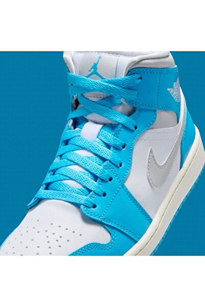 Nike Jordan 1 Mid Dark Powder Blue White Sail