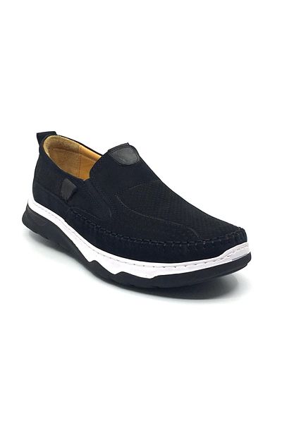 Luis Figo 100% Leather Nubuck Men's Summer Orthopedic Comfortable Laceless Rok Shoes New Season 40-44