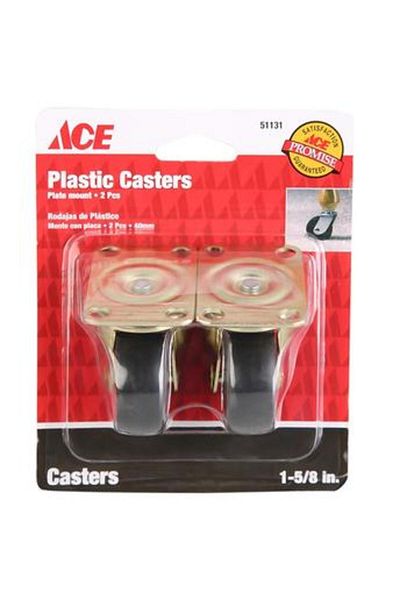 ACE 51131 Plastic Casters (4 cm, Pack of 2)