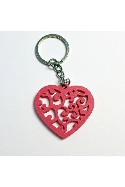 Mizaku Ope Ope No Mi Patterned Heart Keychain Gift Keychain