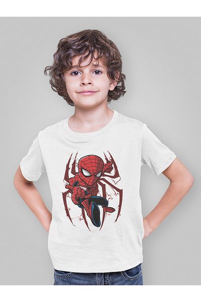 SEVBANO Tricou pentru copii unisex cu imprimeu Super Hero Spider-Man Film Spider-Man (vârsta 1-12)