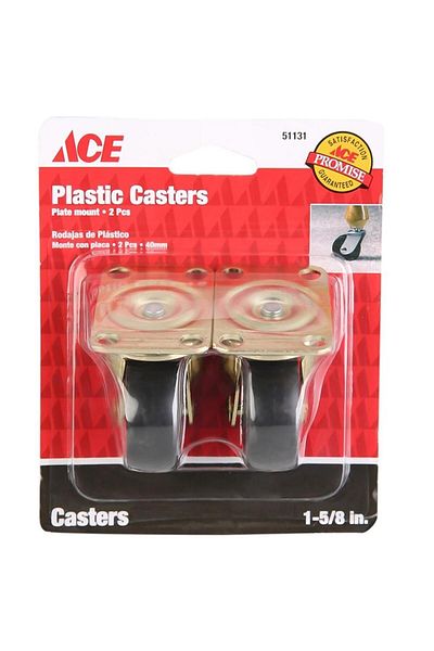 ACE 51131 Plastic Casters (4 cm, Pack of 2)