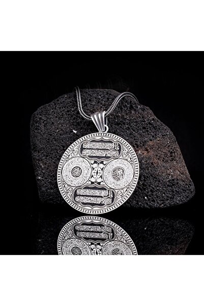 shop Nas Felak İnşirah Sureleri Koruma duaları Kral Zincirli Yazılı 925 Ayar ...