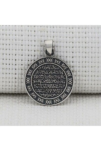 shop Ayetel Kursi Dualı Yazılı 925 Ayar Gümüş Erkek Kolye Ucu