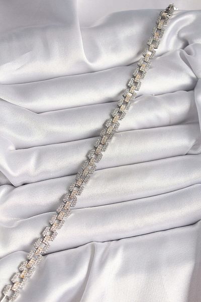 merland benvecocuk Brass Mix Color Zircon Stone Chain Model Vip Series Women's Bracelet - Lisinya