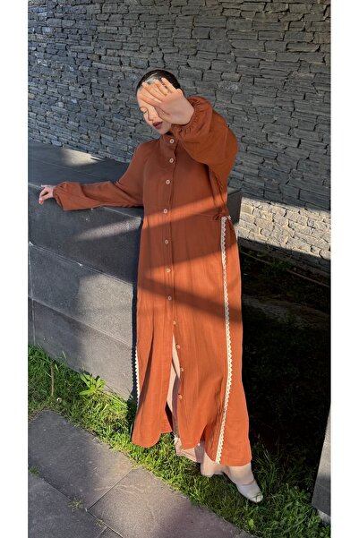 SARE ERKMEN Hijab Ferace - Cap Summer 100% Cotton Muslin Fabric