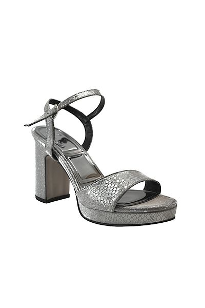 Beety 130.802 Platinum Evening Dress Thick High Platform Heeled Women's Shoes