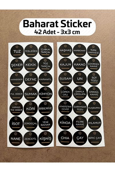 hdsticker 42Pcs Spice Pulses Nuts Jar Storage Container Bathroom Label Sticker Organizer Ration P4