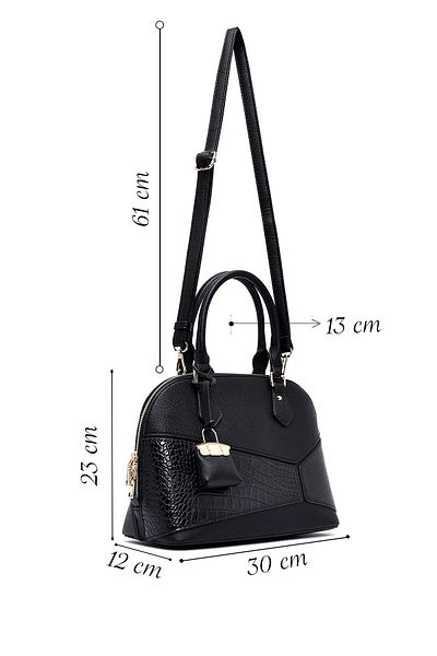 Derimod Women's Black Long Strap Classic Shoulder Bag 25Sbd286514
