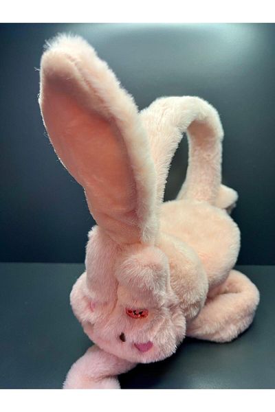 doğan hediyelik High Quality Plush Movable Moving Ears Rabbit Kids Hat Headphone
