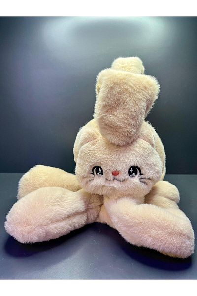 doğan hediyelik High Quality Plush Movable Moving Ears Rabbit Kids Hat Headphone