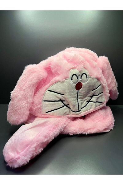 doğan hediyelik High Quality Plush Movable Moving Ears Rabbit Kids Hat Headphone