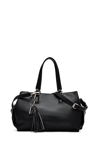 Derimod Women's Black Long Strap Shoulder Bag 25Sbd254314