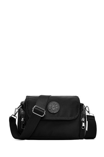 Derimod Women's Black Fabric Crossbody Bag 25Sbd27606F