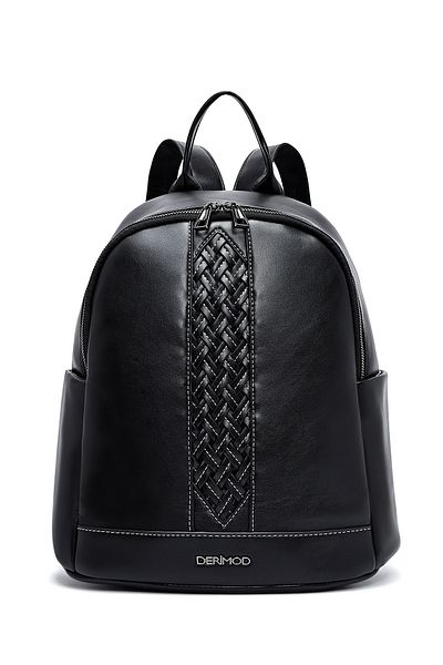 Derimod Women's Black Patterned Backpack 25Sbd265118