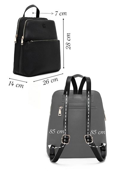 Derimod Women's Black Backpack 25Sbd2556Ft