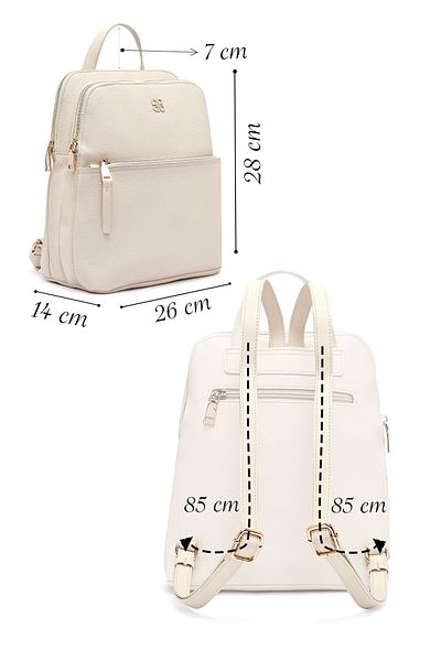 Derimod Women's Cream Backpack 25Sbd2556Ft