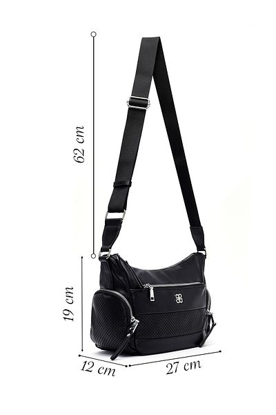 Derimod Women's Black Long Strap Crossbody Bag 25Sbd251914