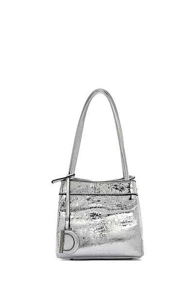 Derimod Women's Silver Mini Evening Dress Shoulder Bag 25Sbd251832