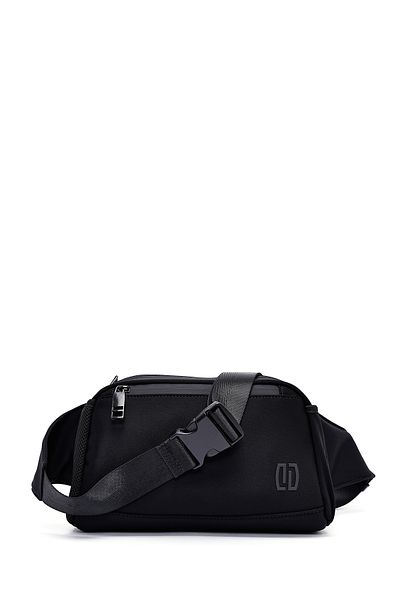 Derimod Men's Black Fabric Mini Waist Bag 25Sbd30106F