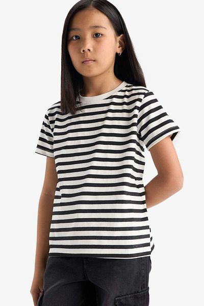 DeFacto Tricou cu mânecă scurtă pentru fete, cu decolteu relaxat, 3 piese D9432a825sm