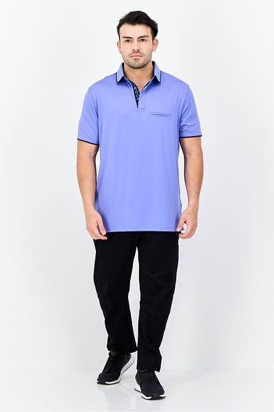 Head Men Sportswear Fit Short Sleeve Golf Polo Shirt, Lavender