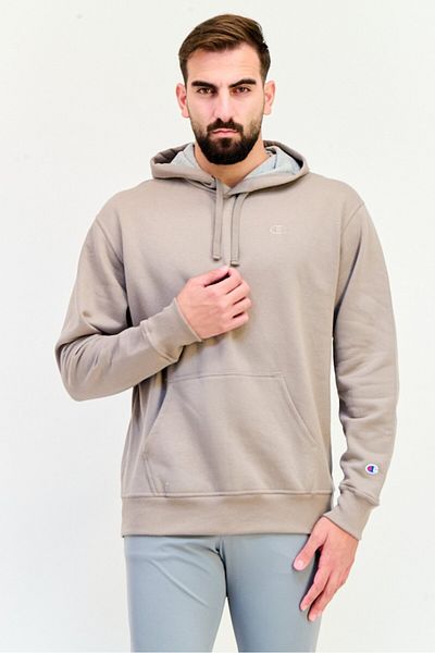 Champion Men Sportswear Fit Long Sleeve Outdoor Hoodie, Taupe