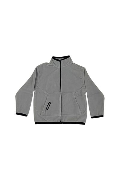 TOMMY LIFE Children's Gray Men's Waiter Jacket Stand Collar Tracksuit Top T16Eg-11231-010