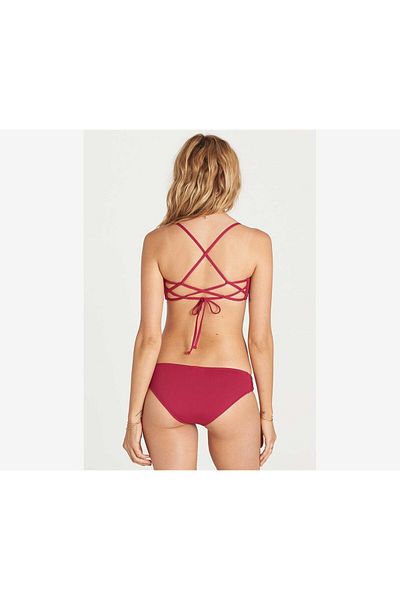 BİLLABONG Women Sol Searcher Crossback Bikini Top, Sangria