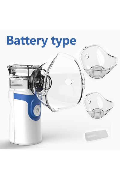Choice 492S-Blue Medical Handhe Portable Nebulizer Inhalator Adult Kids Mini Silent Steam Nasal Humidifier