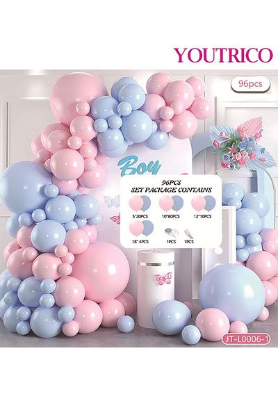 Youtrico Dreamy Macaron Balloon Garland - Pastel Colour Wedding Decoration