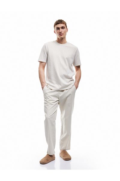 Koton New Season Short Sleeve Regular Fit Striped Crew Neck T-Shirt