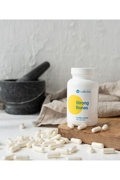 Calivita Oase puternice Calciu și magneziu pentru sistemul osos, proporție ideală (250 capsule) - Calivita