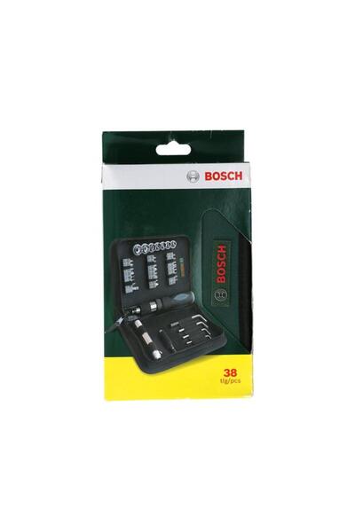 Generic طقم رؤوس مثقاب ومفك براغي من بوش، مكون من 38 قطعة، بمقابض مريحة، باللونين الأخضر والأسود