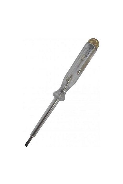 Generic مفك براغي KISTENMACHER لاختبار الجهد 100-500 فولت، شفاف وفضي، 14 سم، 452PM/G