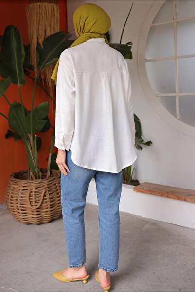 TRENDTESETTÜR ΓΥΝΑΙΚΕΙΟ Εκρού ΒΑΜΒΑΚΙ ΠΟΥΚΑΜΙΣΟ TUNIC T 59516