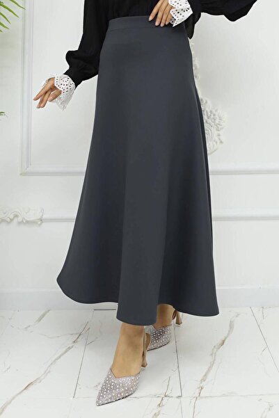 TRENDTESETTÜR Women's Gray (Antrasite) A-Line Skirt t 212